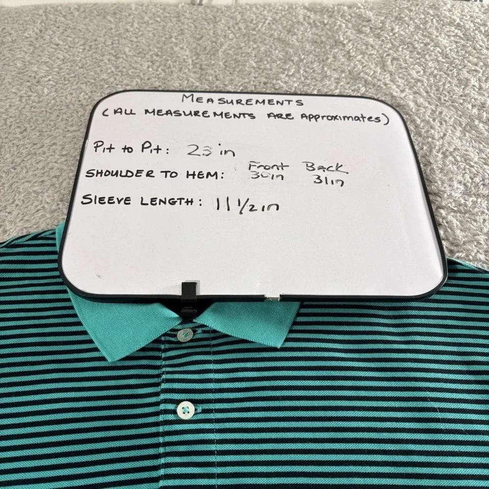 Polo Golf Ralph Lauren 100% Pima Cotton Striped Polo Shirt Mens Size XL